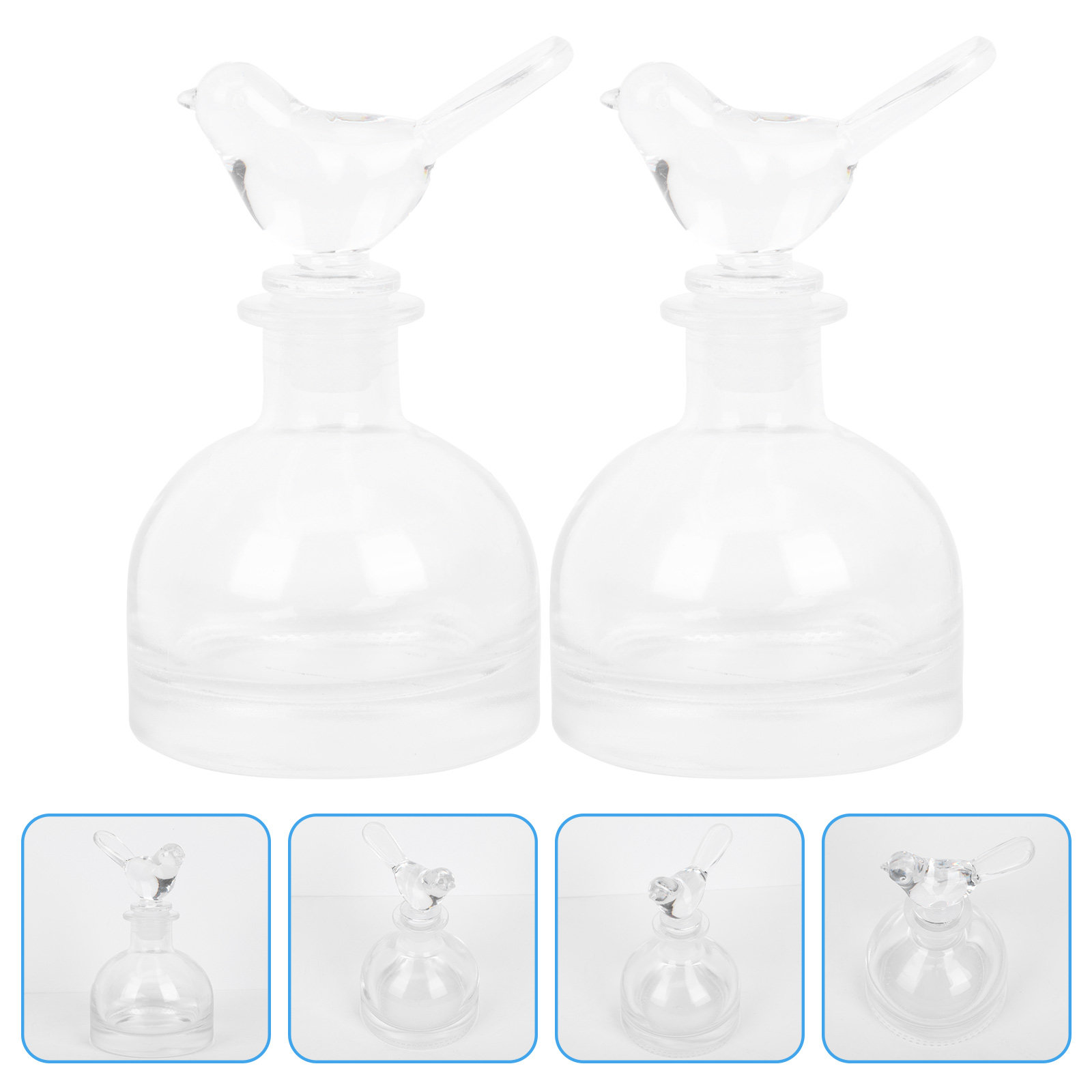 Home Fragrance Perfume - 2 szt. Szklane butelki na perfumy,
