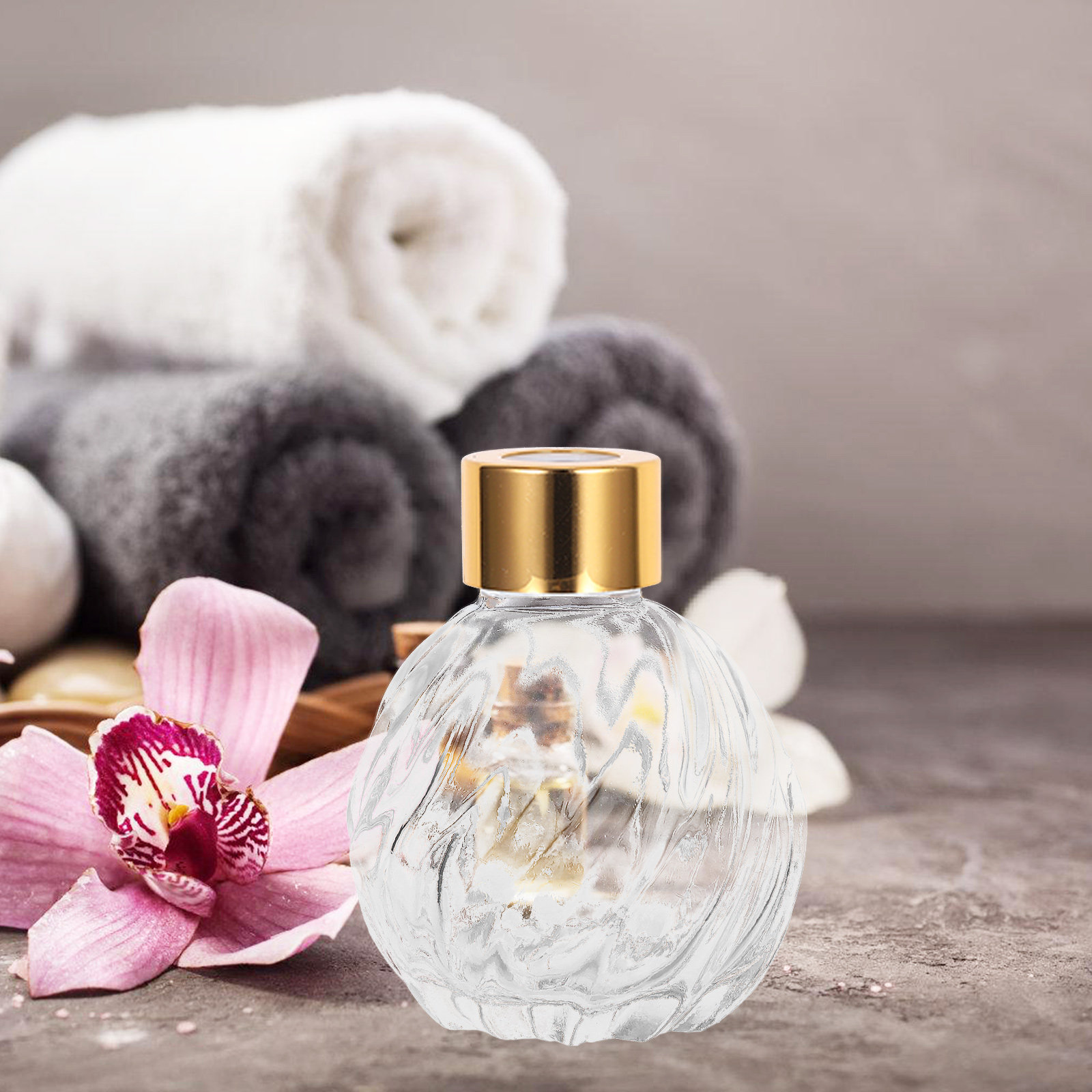 Home Fragrance Leather Diffuser - 2 szt. 100 ml Przezroczyste Szklane