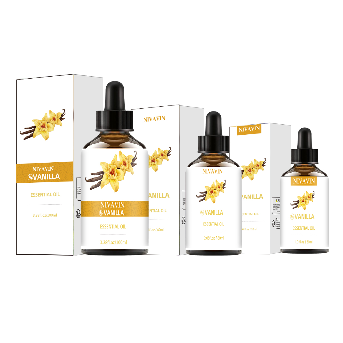 Home Fragrance Co - NIVAVIN 30ml/60ml/100ml olejek eteryczny waniliowy, naturalnie