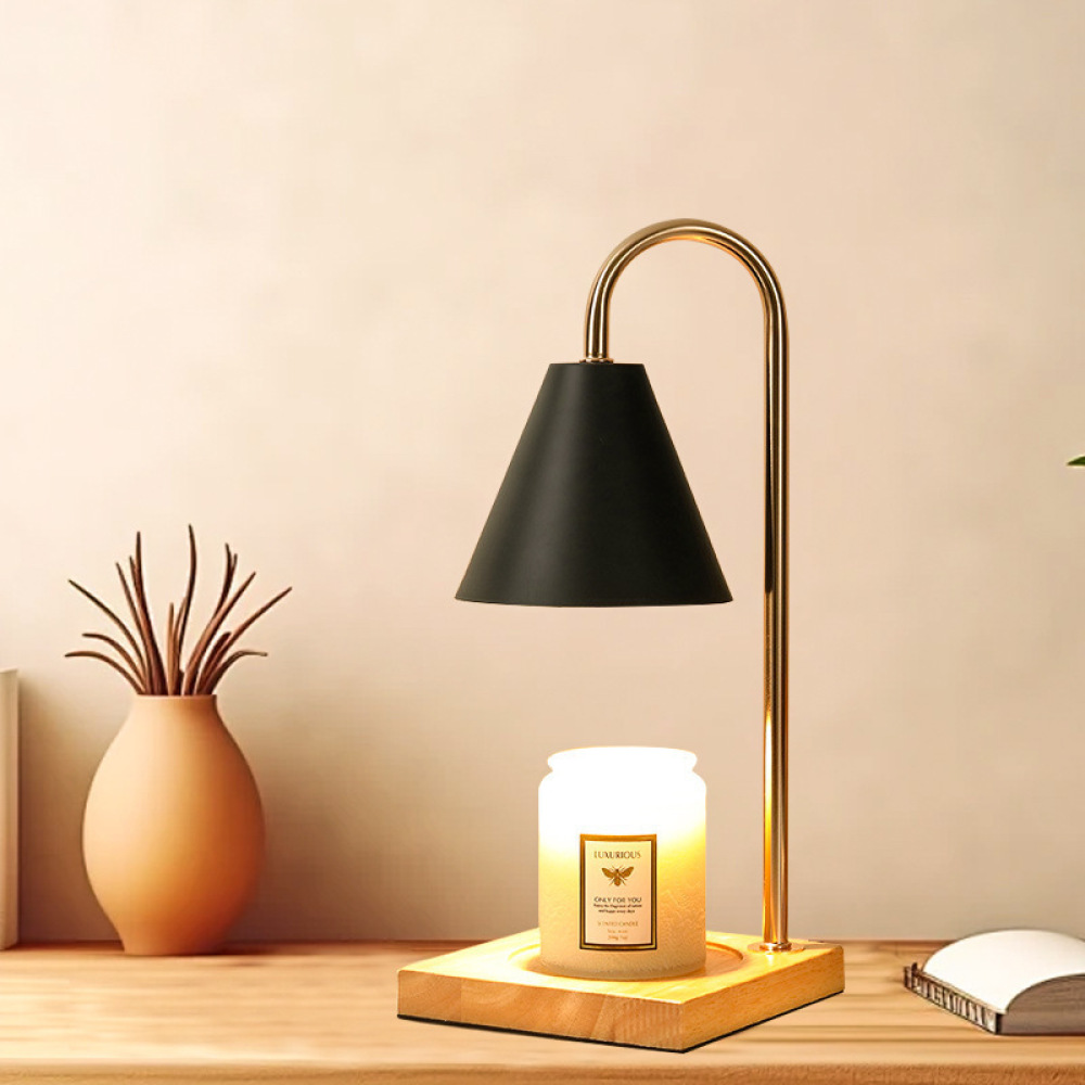 Home Fragrance Lamp - Nowoczesna lampa do podgrzewania świec, drewniana