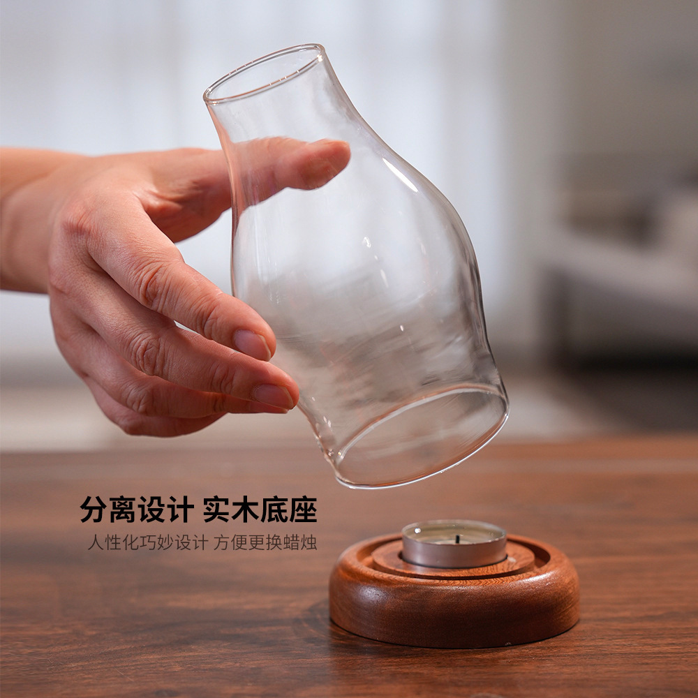 Przezroczysty szklany świeczni – Home Fragrance Lamp recenzja i cena