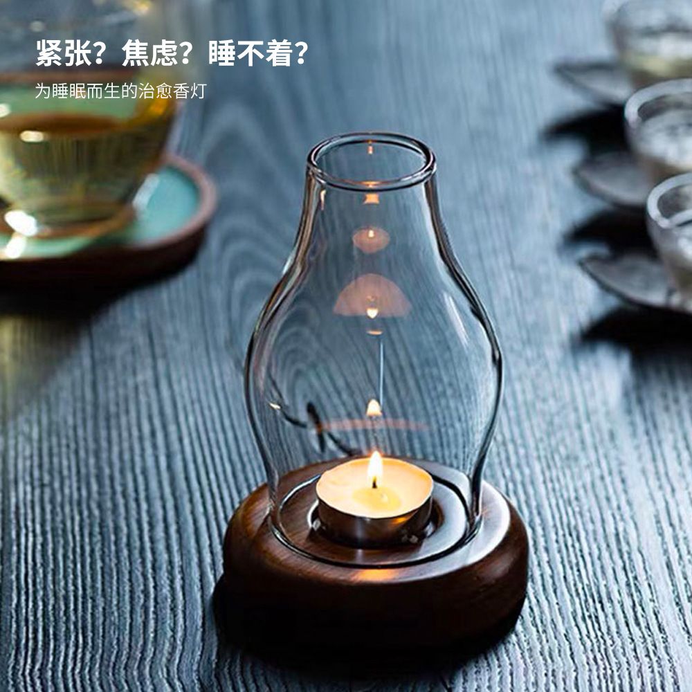Przezroczysty szklany świeczni – Home Fragrance Lamp recenzja i cena