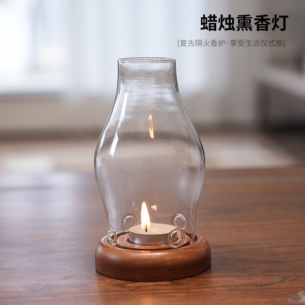 Przezroczysty szklany świeczni – Home Fragrance Lamp recenzja i cena