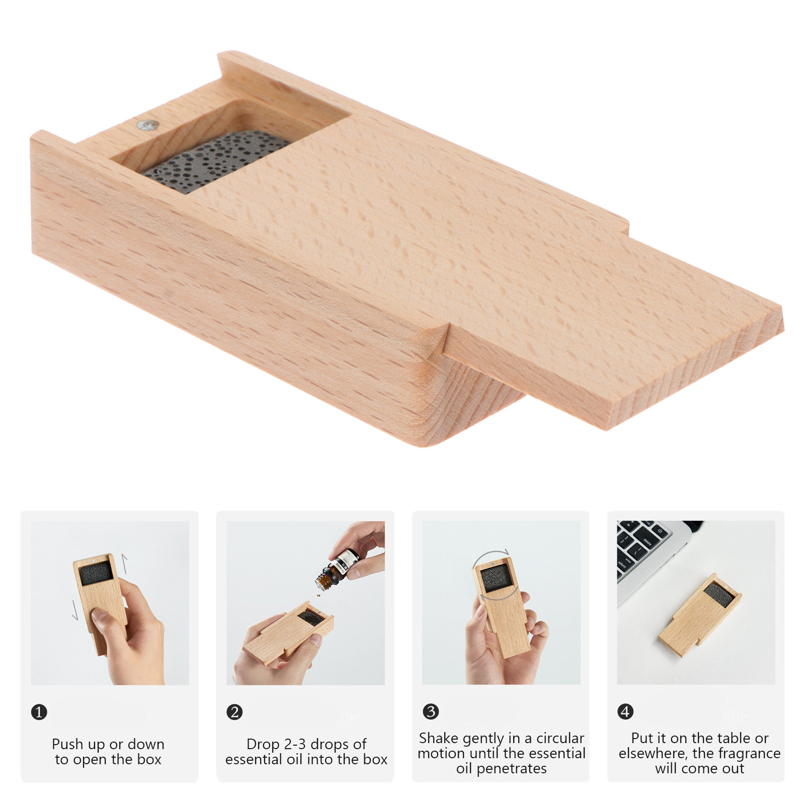 1 zestaw dyfuzora z drewna buk – Home Fragrance Leather Diffuser recenzja i cena
